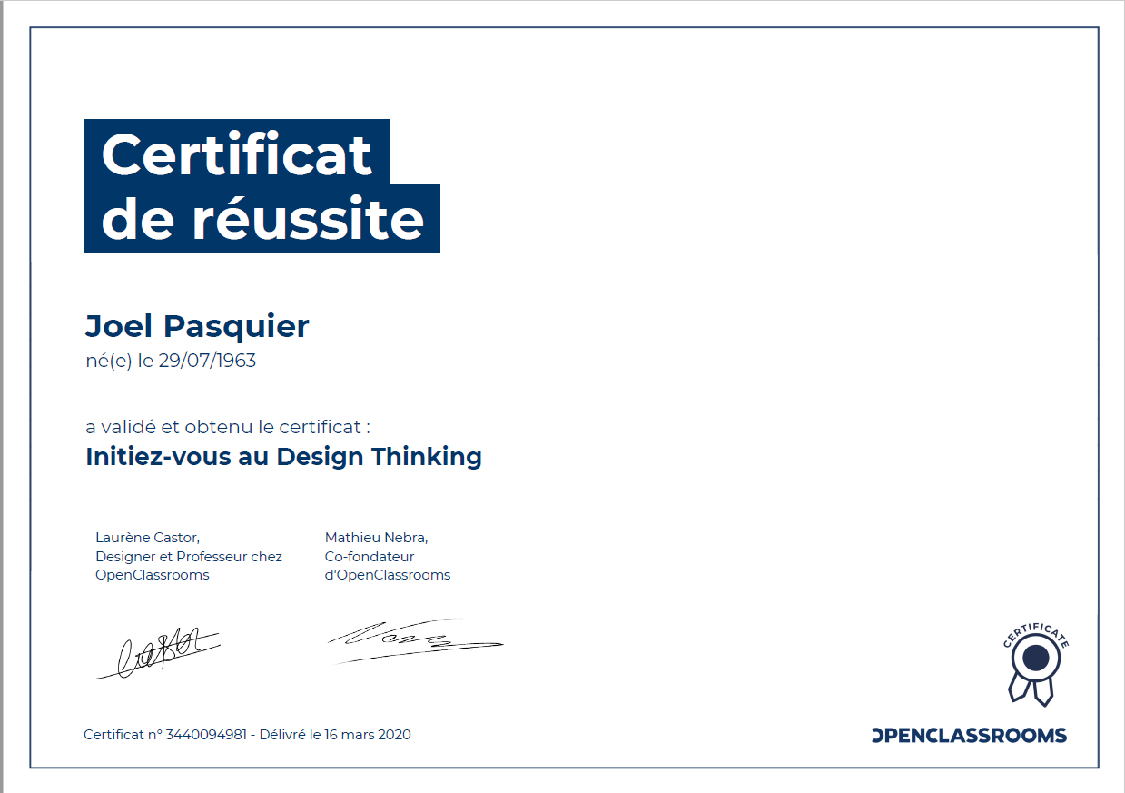 Certificat de compétence